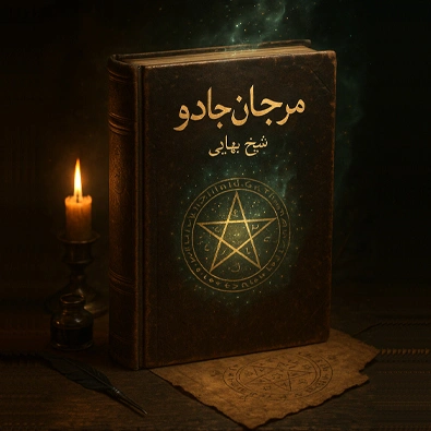 تصویر جلد کتاب مرجان جادو شیخ بهایی نسخه کامل PDF بدون سانسور و رمزگشایی‌شده